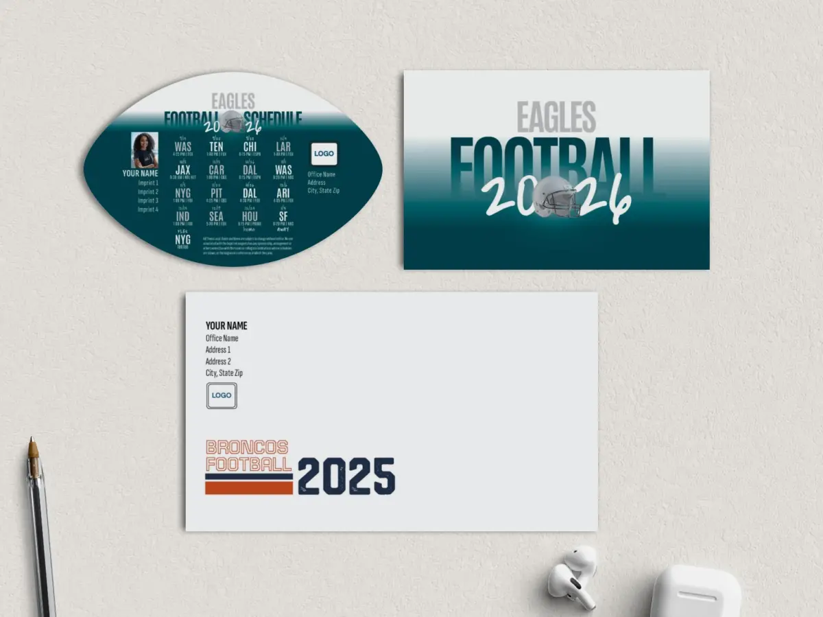 Football Shaped Magnet with Insert