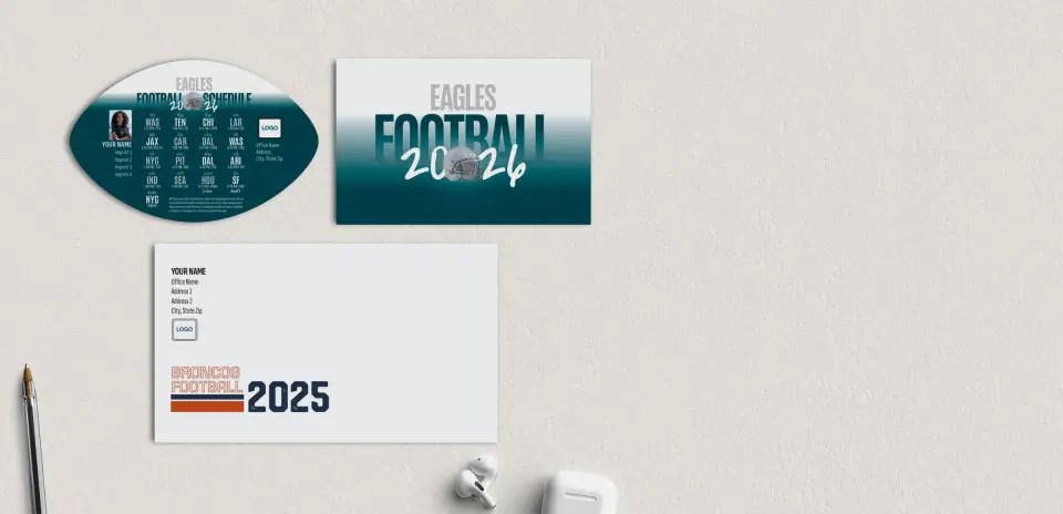 Football Shaped Magnet with Insert