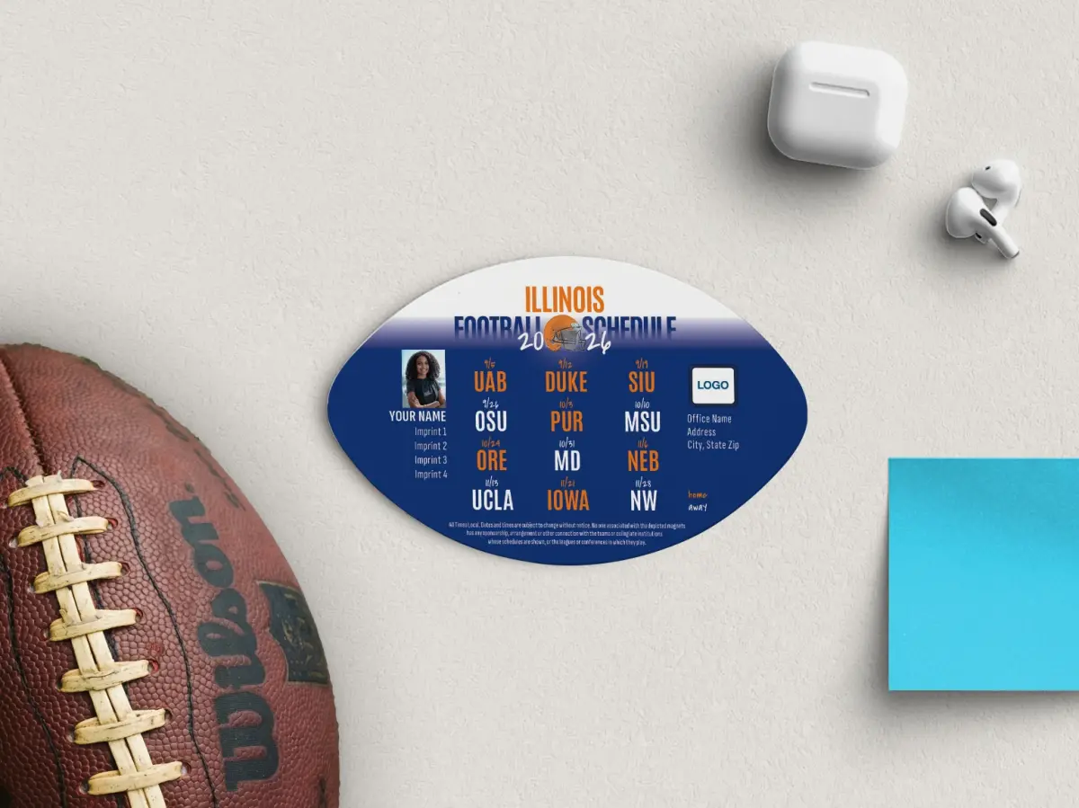 Football Shaped Magnet
