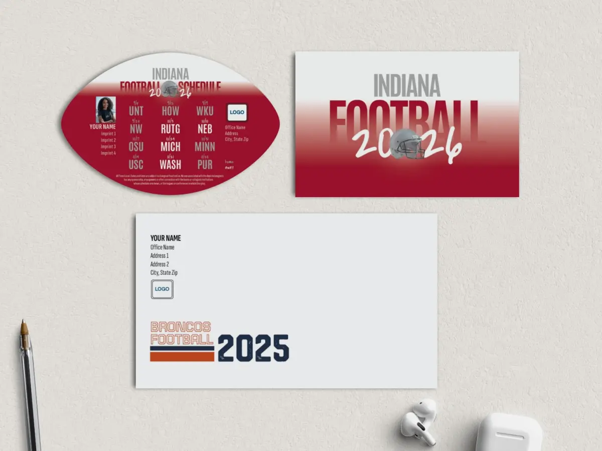 Football Shaped Magnet with Insert