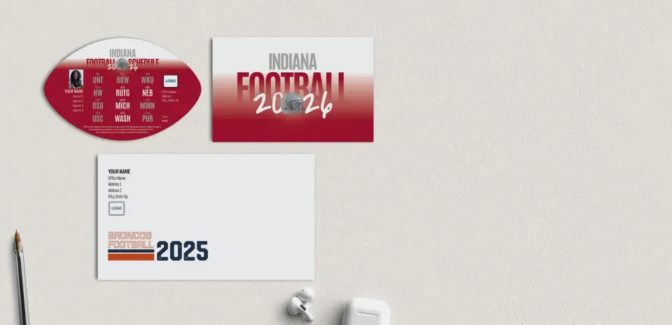 Football Shaped Magnet with Insert