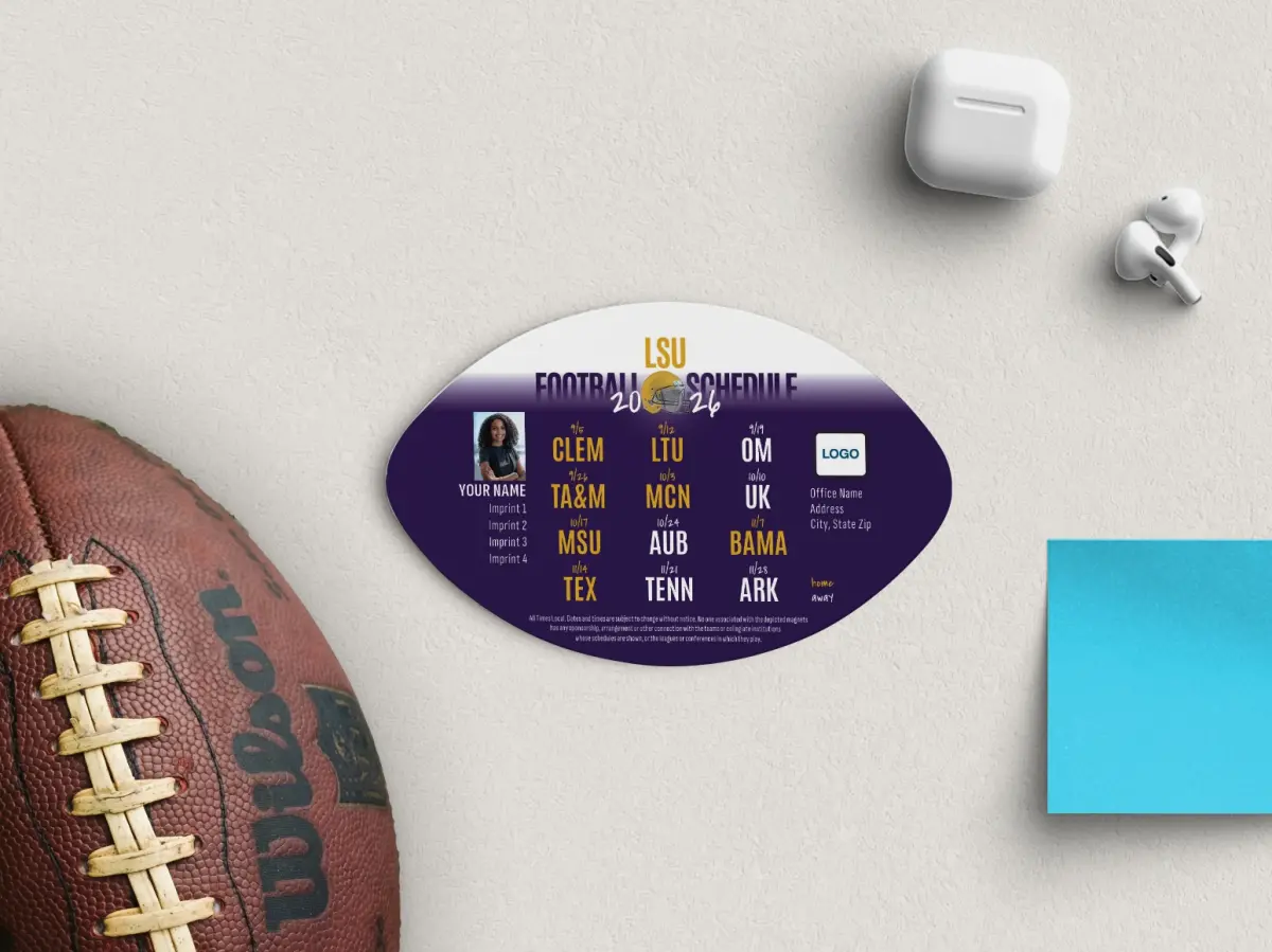 Football Shaped Magnet