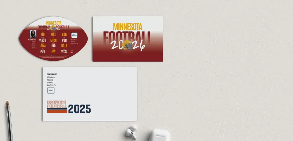 Football Shaped Magnet with Insert