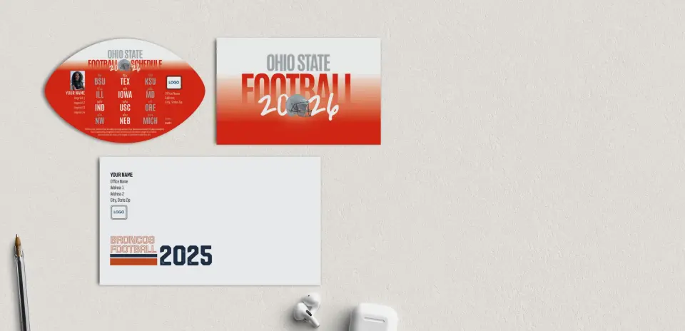 Football Shaped Magnet with Insert