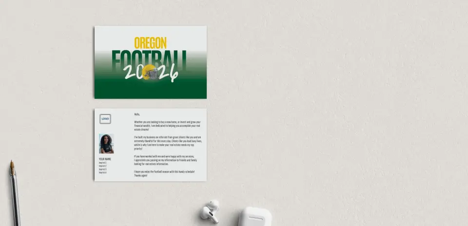 Football Shaped Magnet with Insert