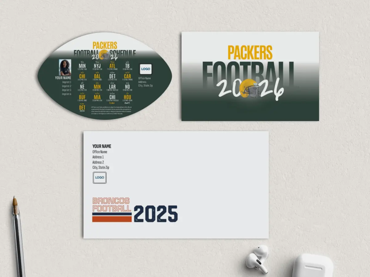 Football Shaped Magnet with Insert