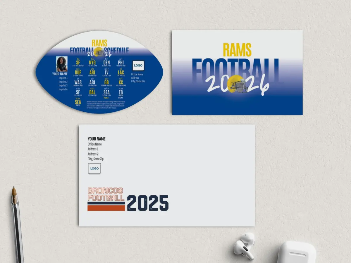 Football Shaped Magnet with Insert
