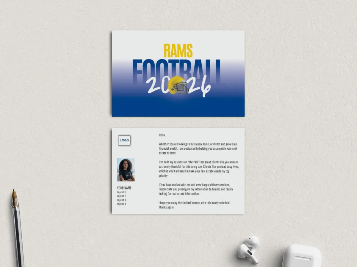 Football Shaped Magnet with Insert