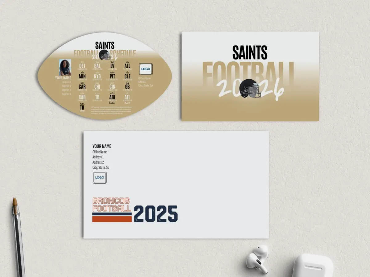 Football Shaped Magnet with Insert