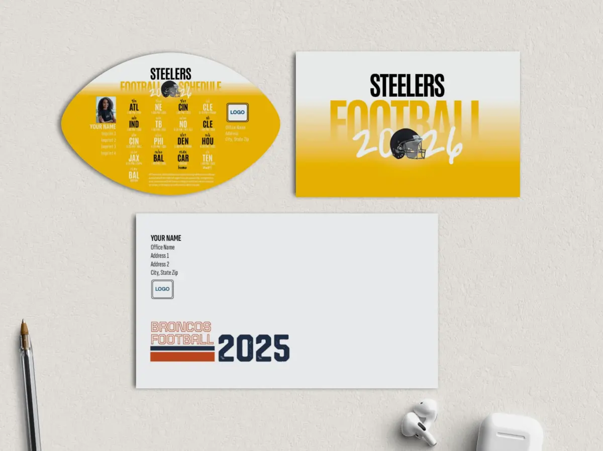 Football Shaped Magnet with Insert
