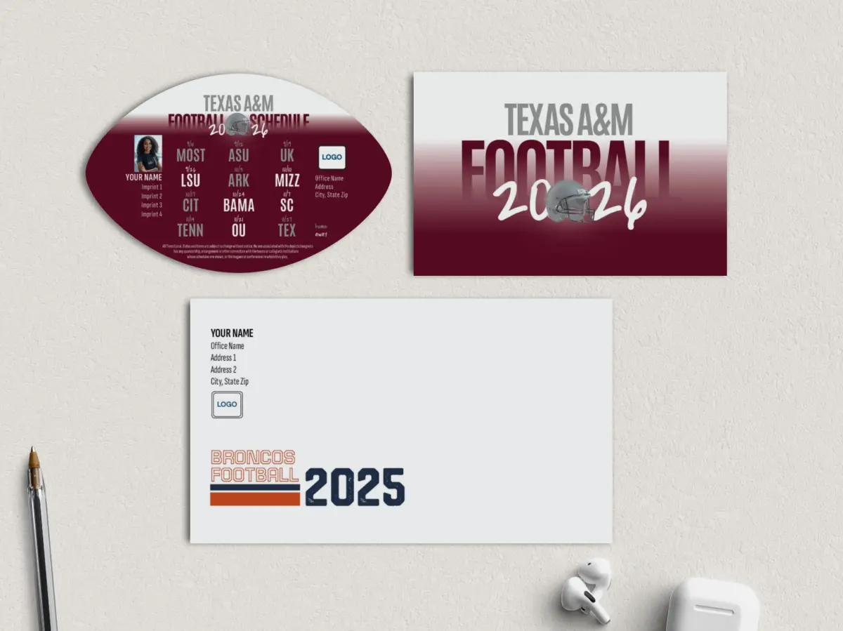 Football Shaped Magnet with Insert
