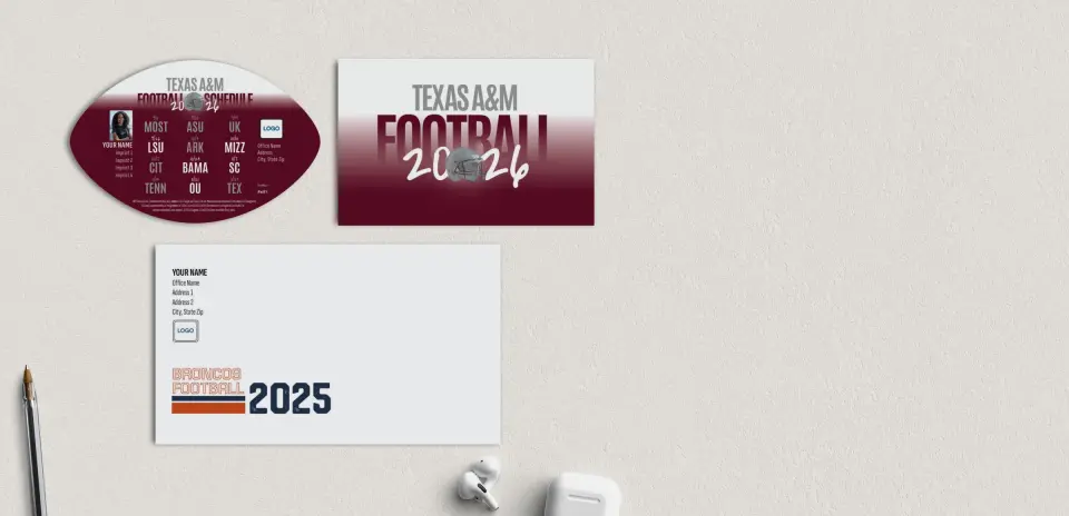 Football Shaped Magnet with Insert