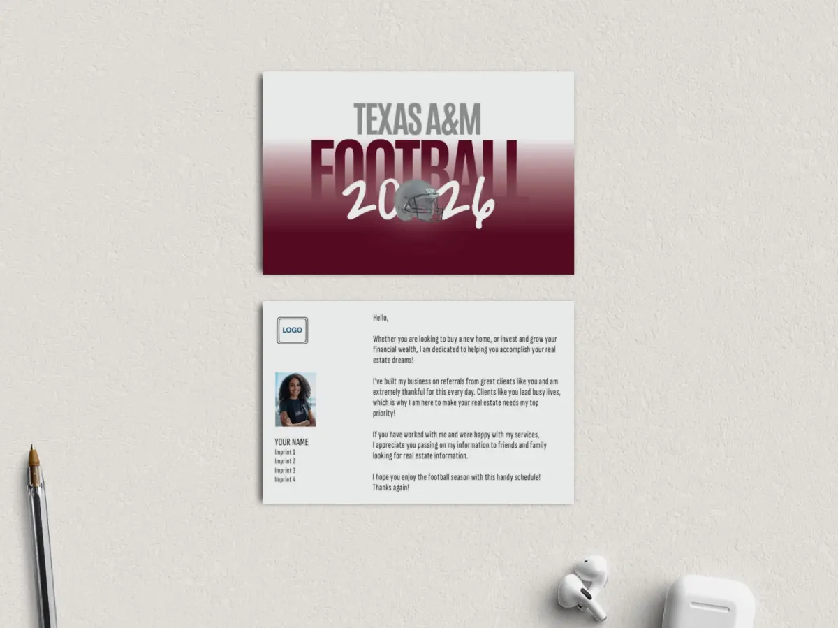 Football Shaped Magnet with Insert