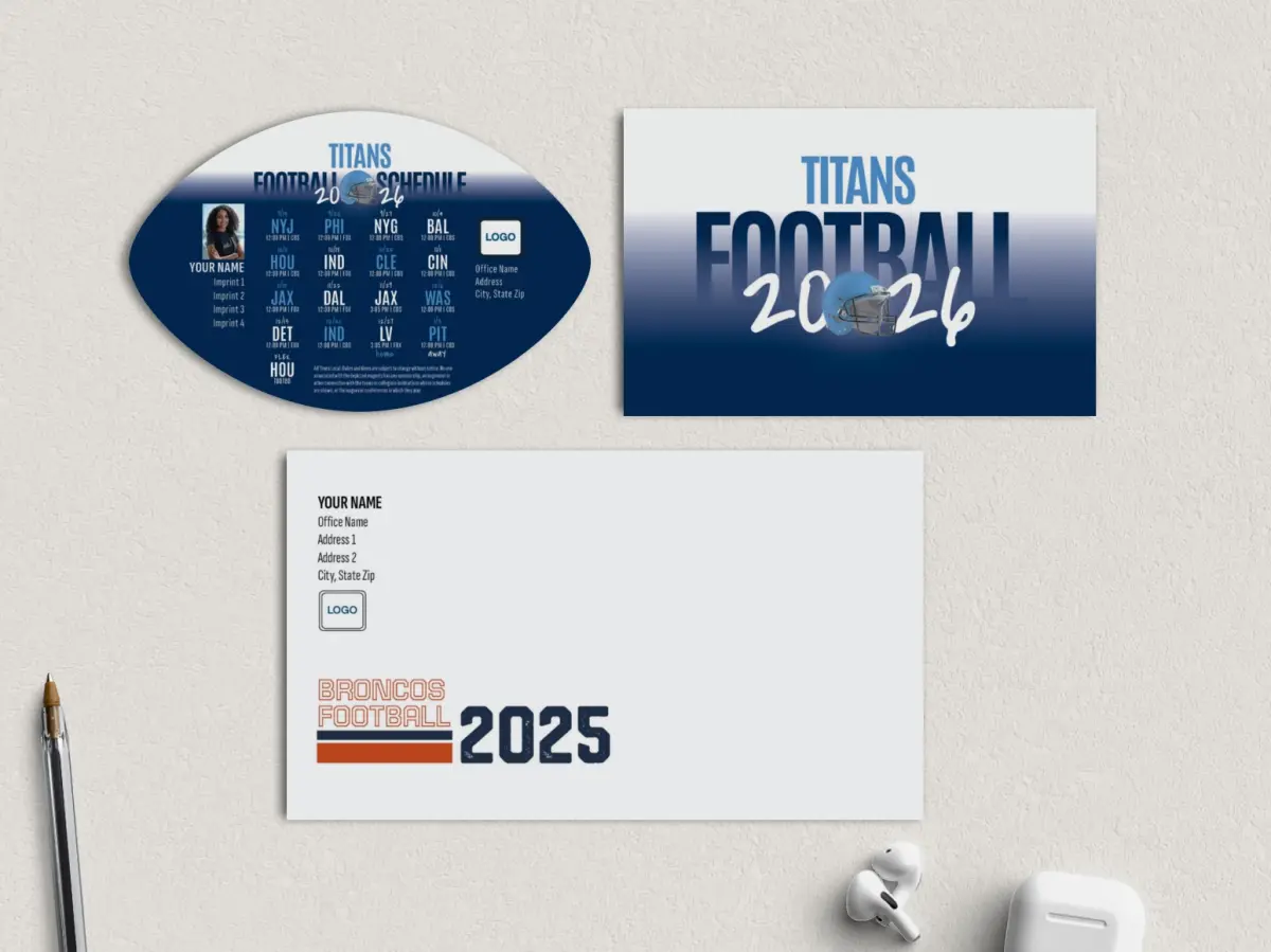 Football Shaped Magnet with Insert