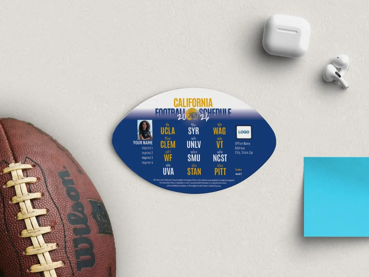 Football Shaped Magnet