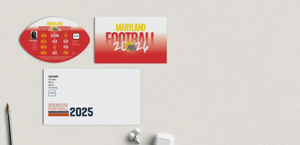 Football Shaped Magnet with Insert