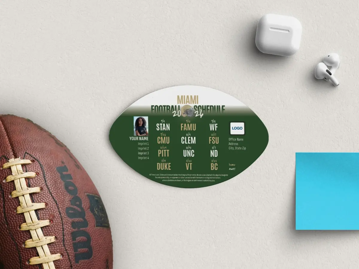 Football Shaped Magnet