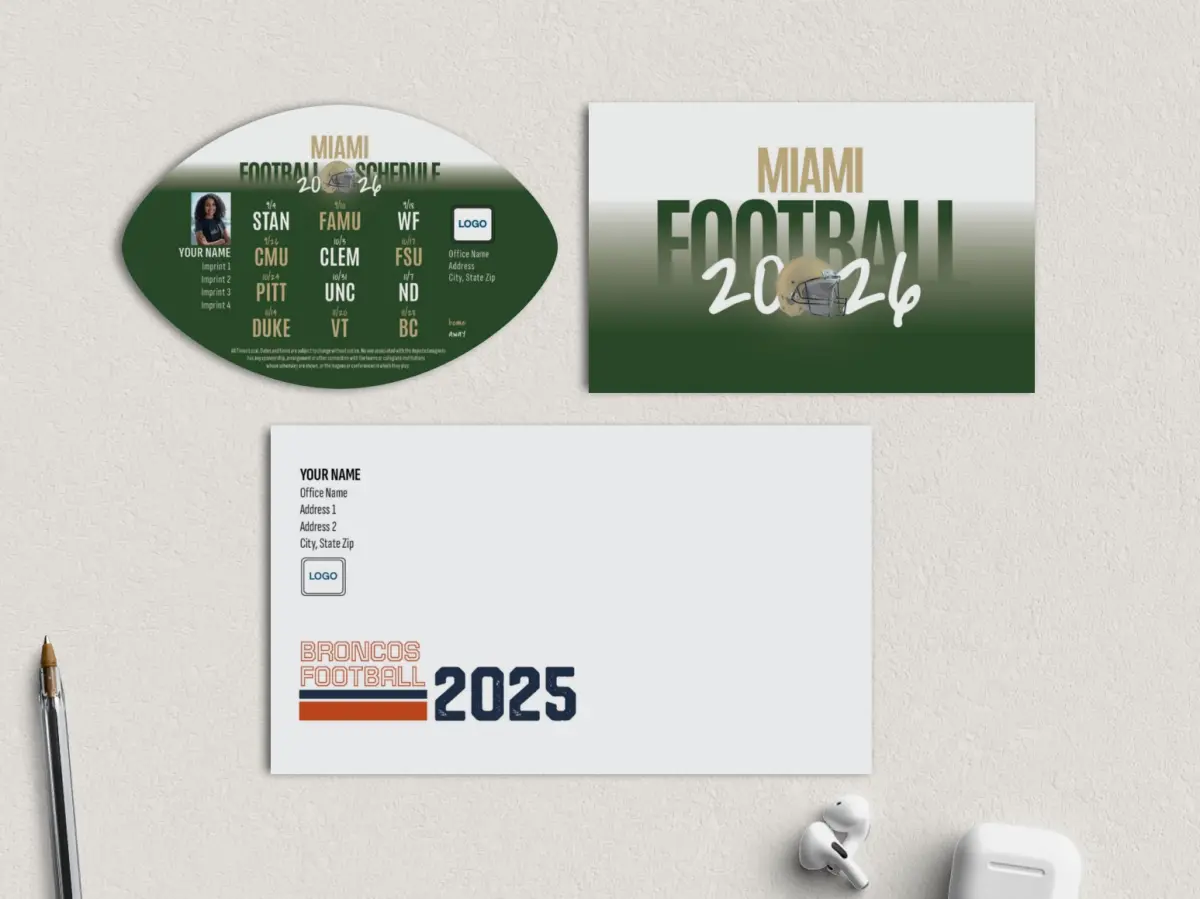 Football Shaped Magnet with Insert