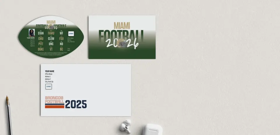 Football Shaped Magnet with Insert
