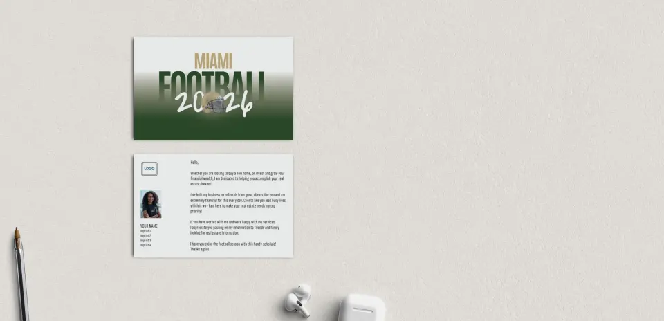 Football Shaped Magnet with Insert
