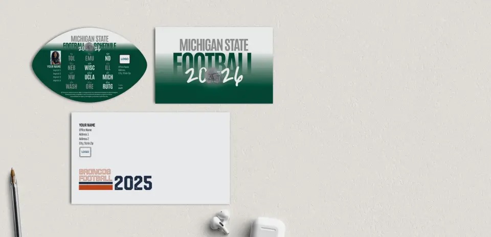 Football Shaped Magnet with Insert
