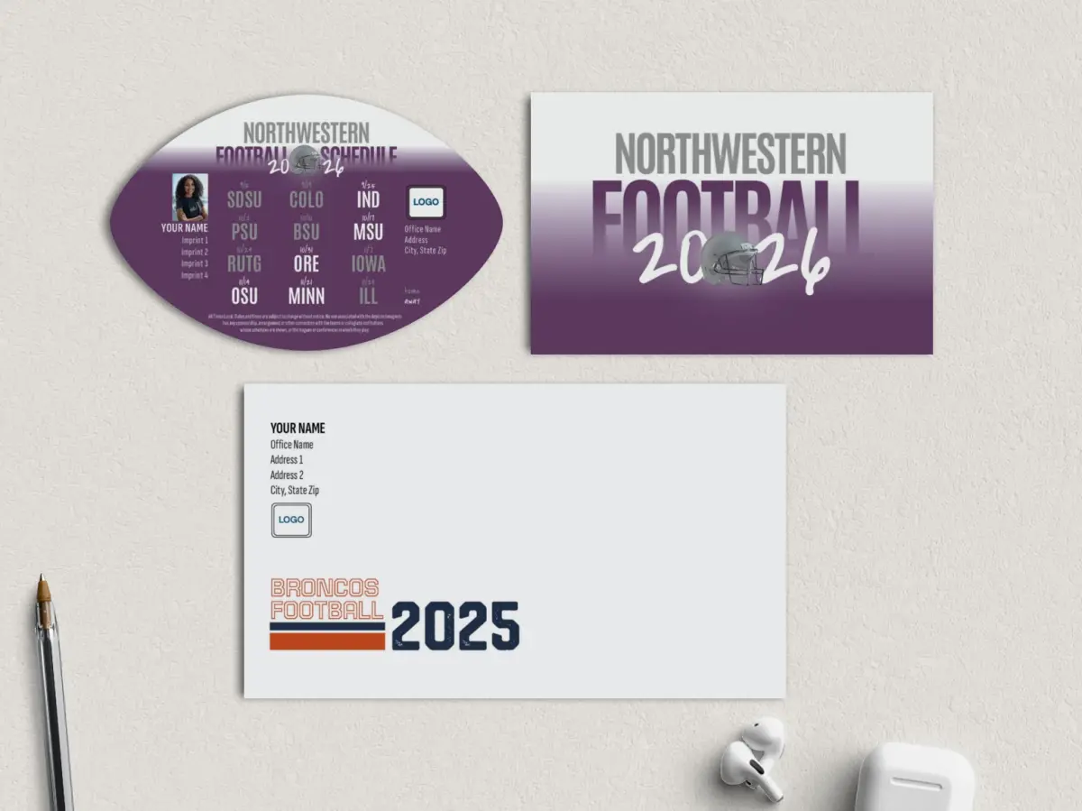 Football Shaped Magnet with Insert