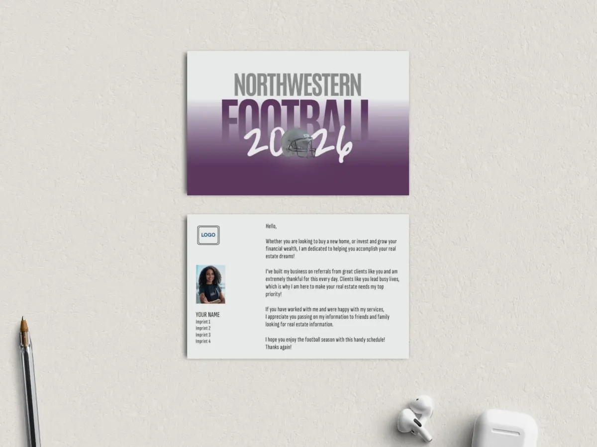 Football Shaped Magnet with Insert