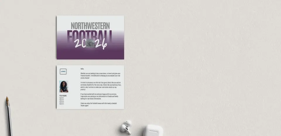 Football Shaped Magnet with Insert