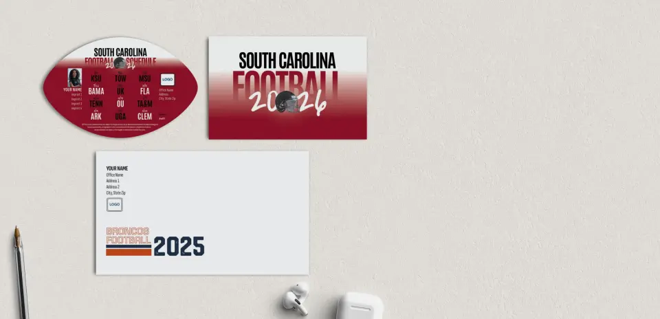 Football Shaped Magnet with Insert