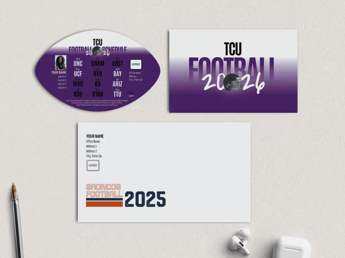Football Shaped Magnet with Insert