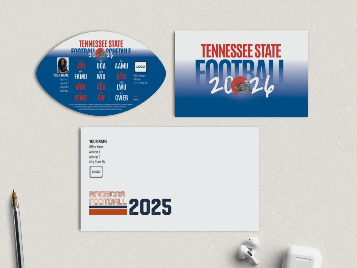 Football Shaped Magnet with Insert