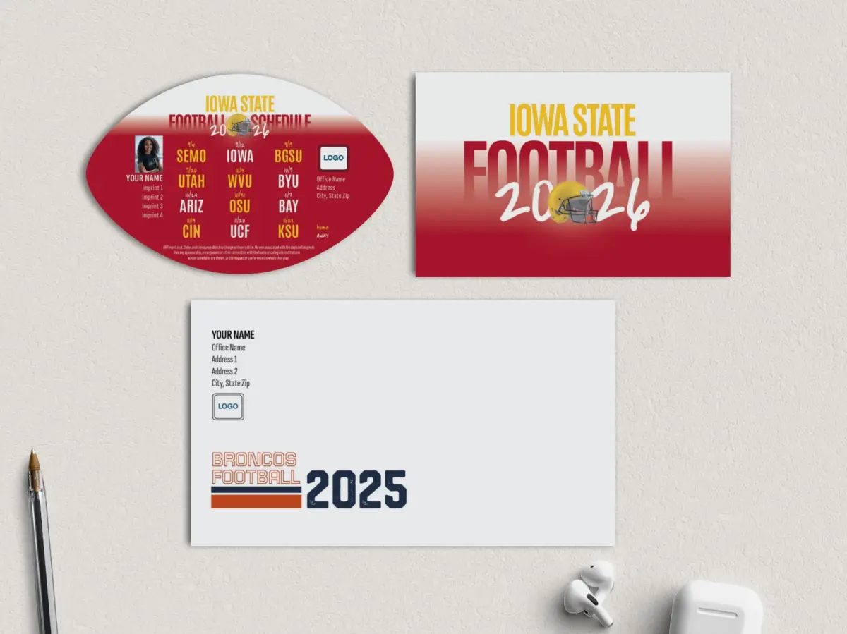 Football Shaped Magnet with Insert