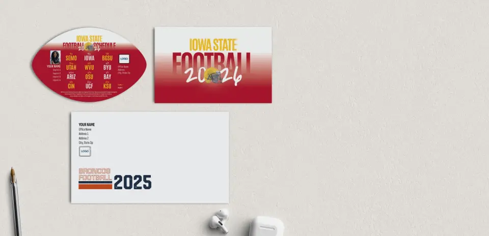 Football Shaped Magnet with Insert