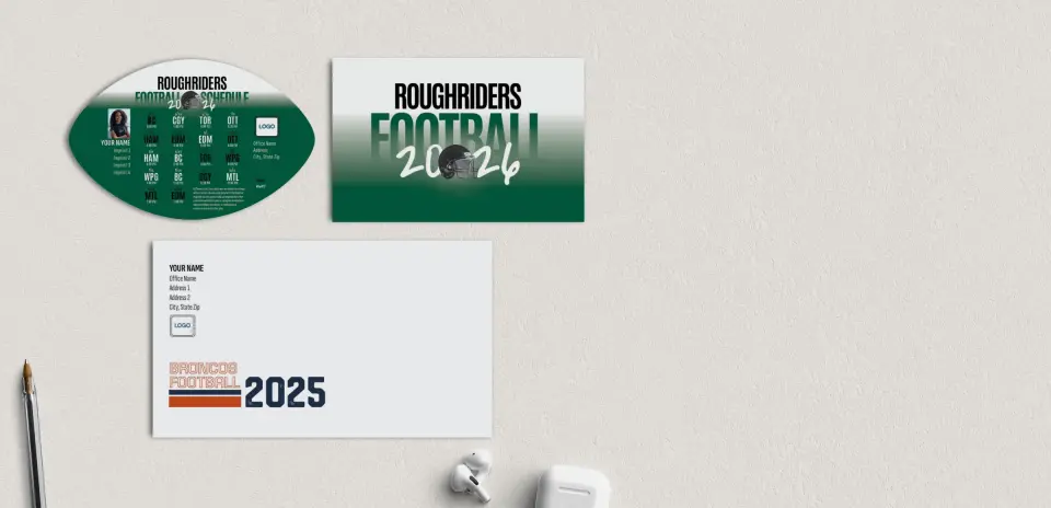 Football Shaped Magnet with Insert