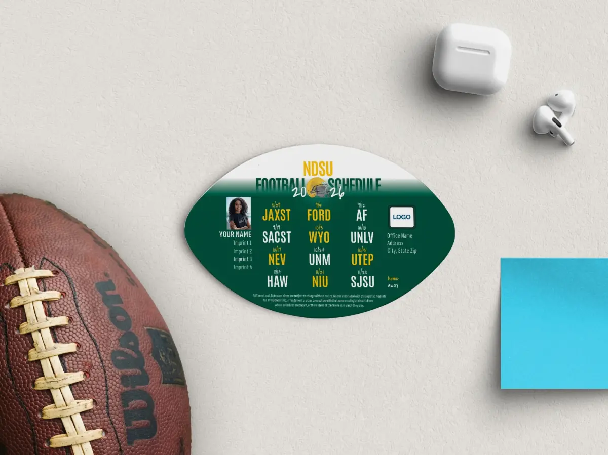 Football Shaped Magnet