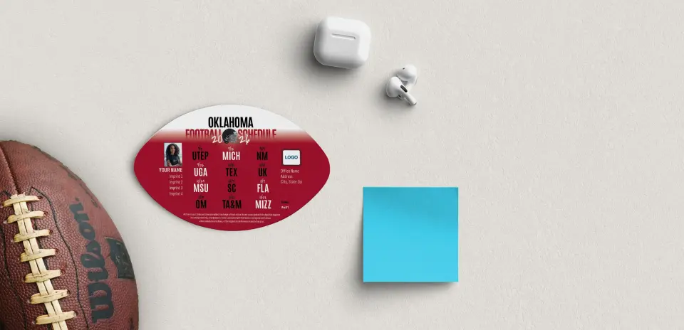 Football Shaped Magnet