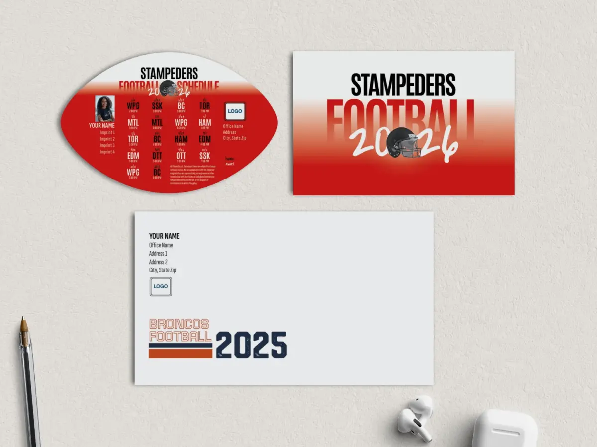 Football Shaped Magnet with Insert