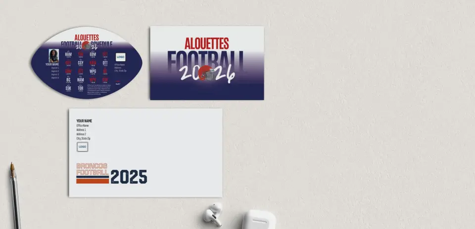 Football Shaped Magnet with Insert