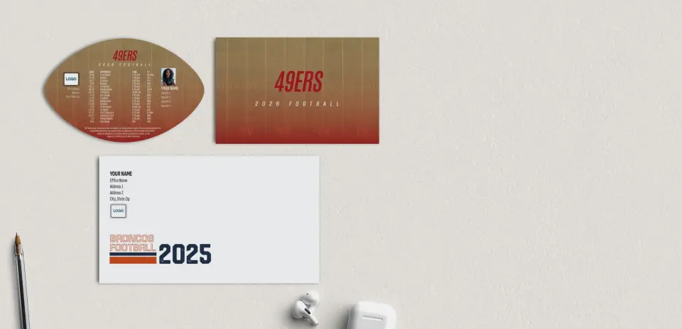 Football Shaped Magnet with Insert