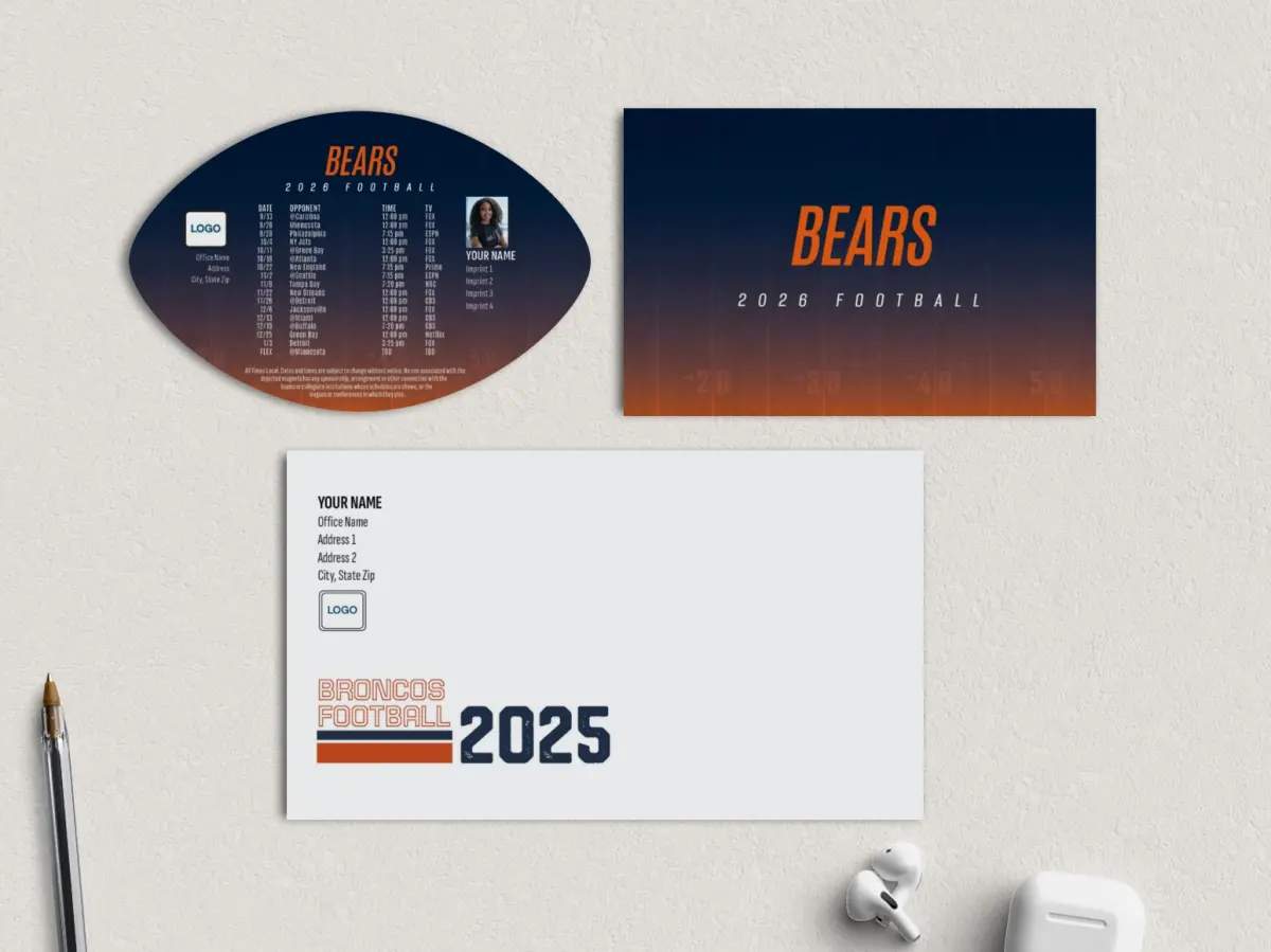 Football Shaped Magnet with Insert