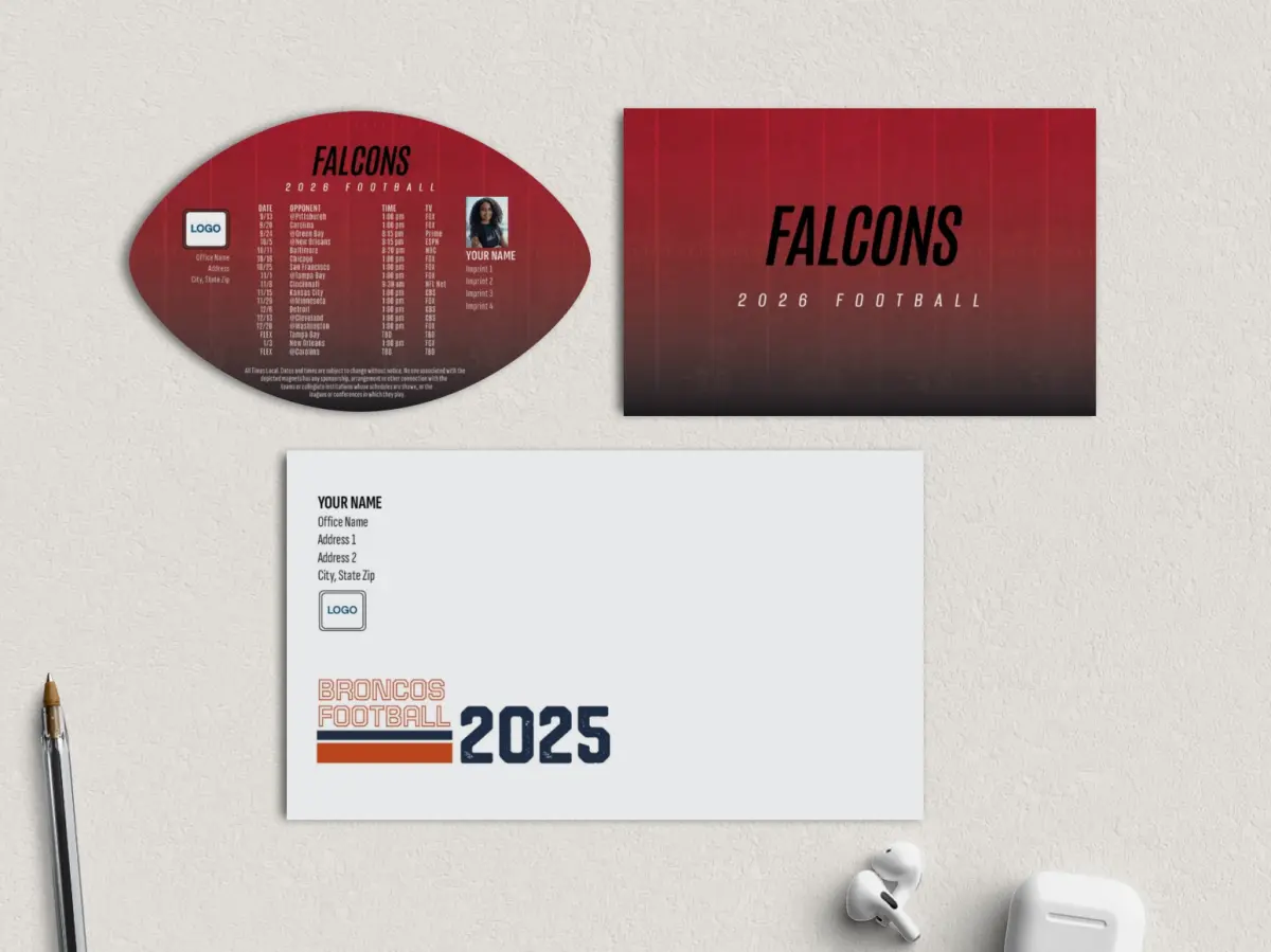 Football Shaped Magnet with Insert