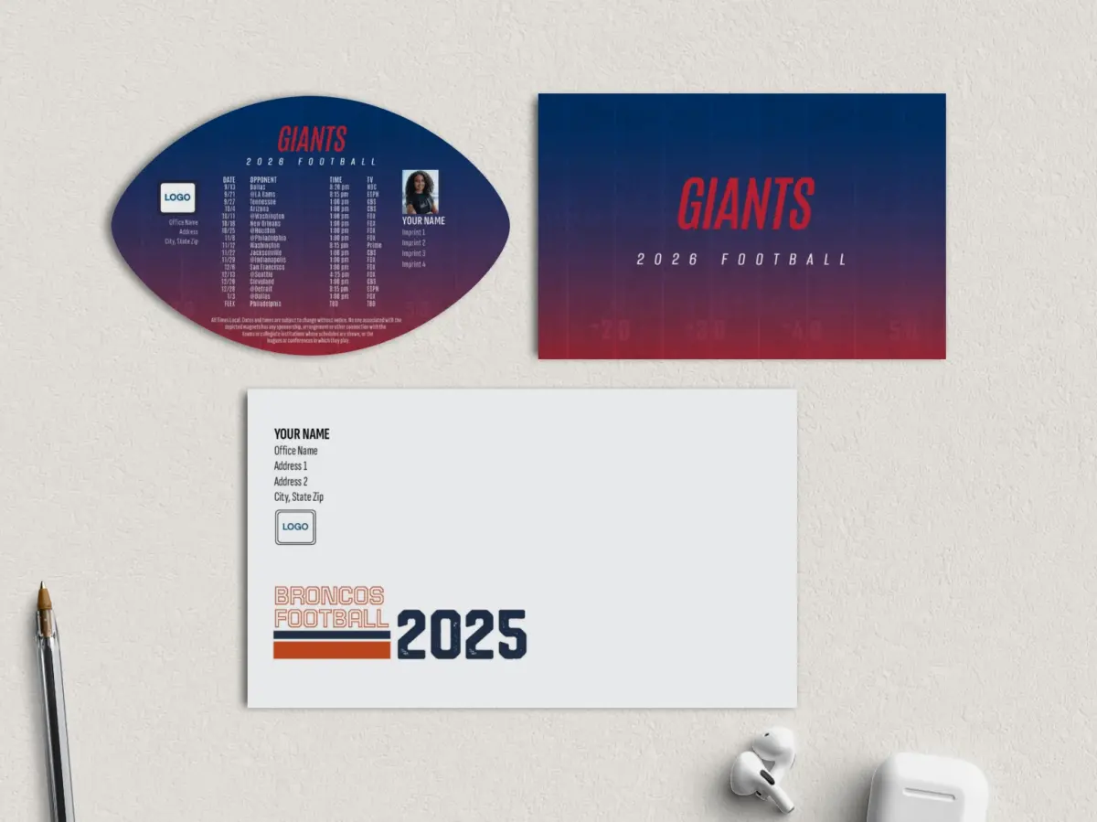 Football Shaped Magnet with Insert
