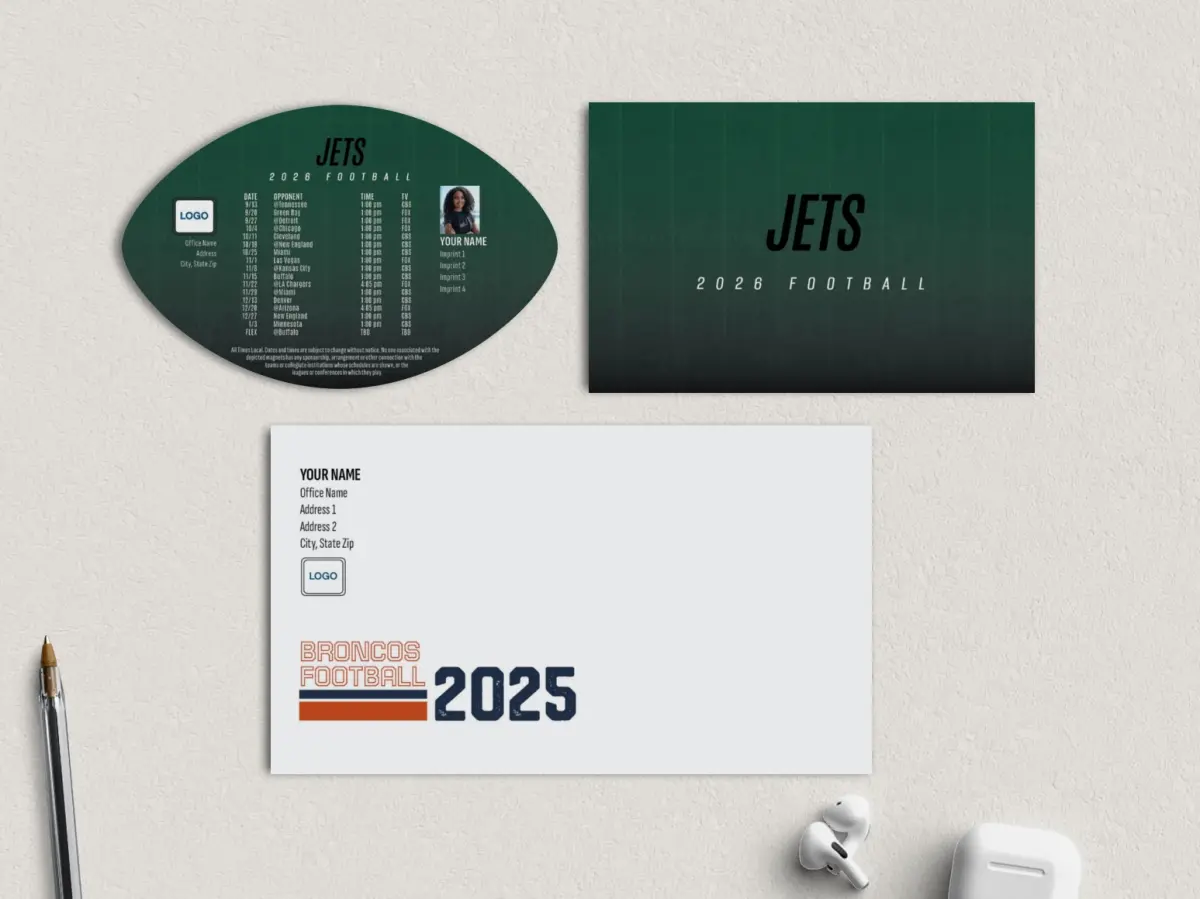 Football Shaped Magnet with Insert