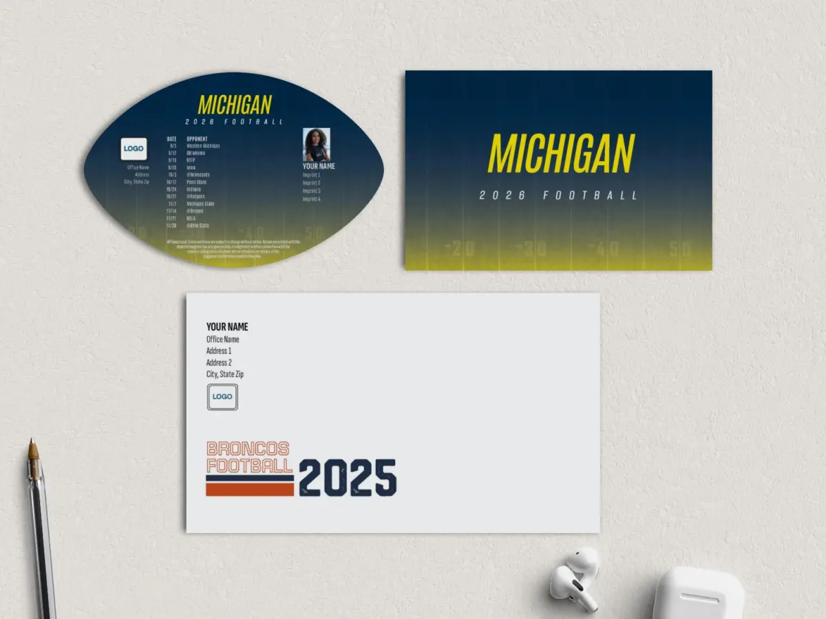 Football Shaped Magnet with Insert