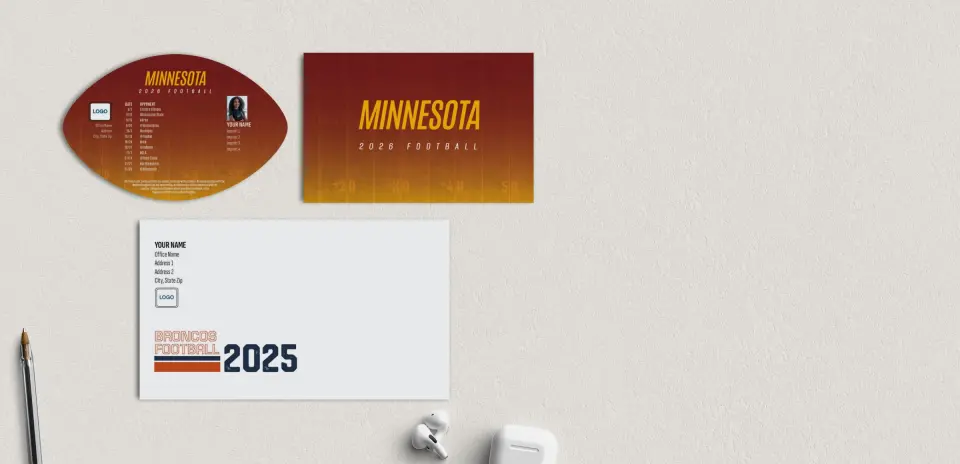 Football Shaped Magnet with Insert