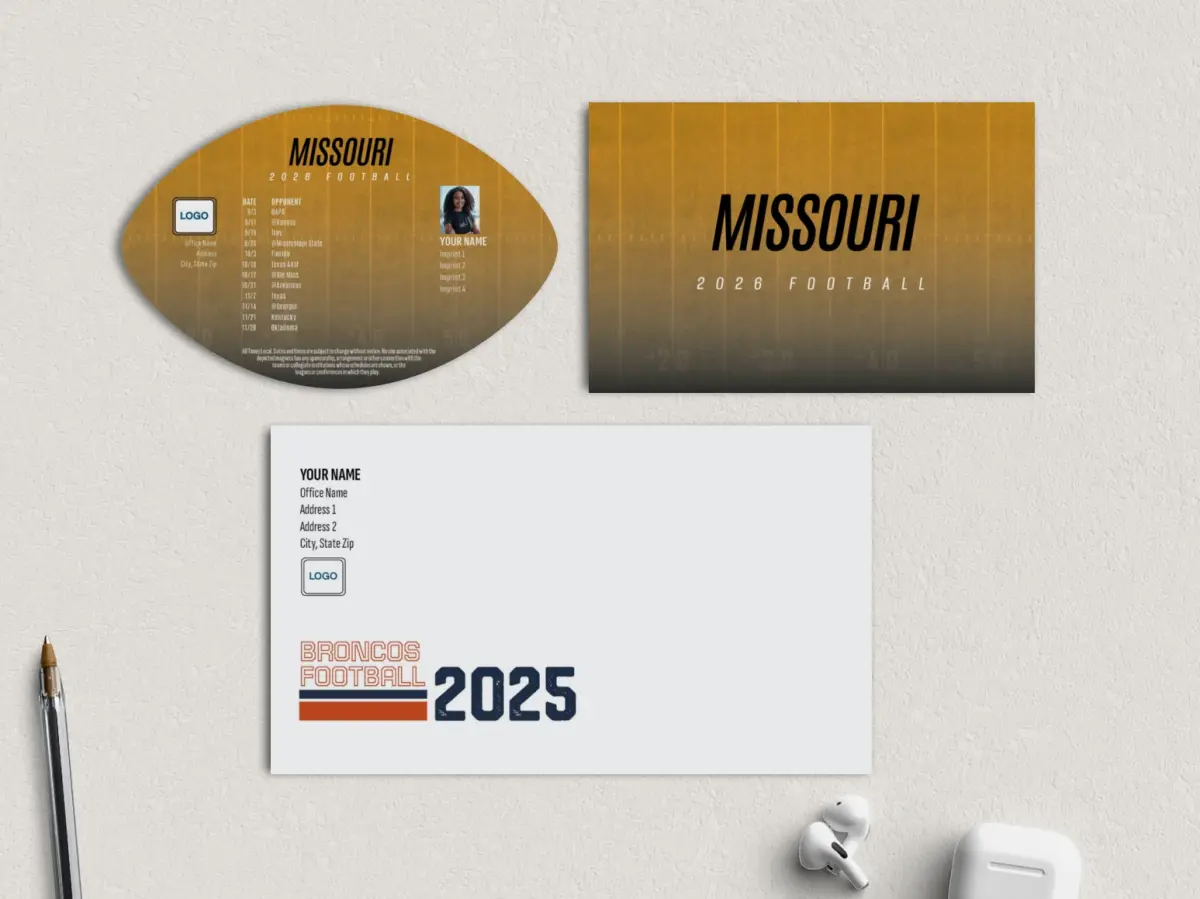 Football Shaped Magnet with Insert