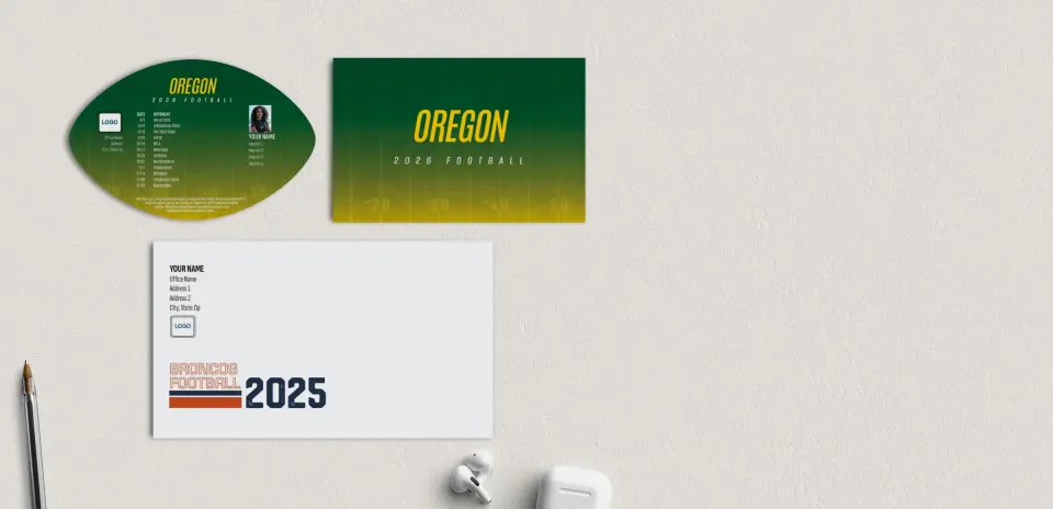 Football Shaped Magnet with Insert