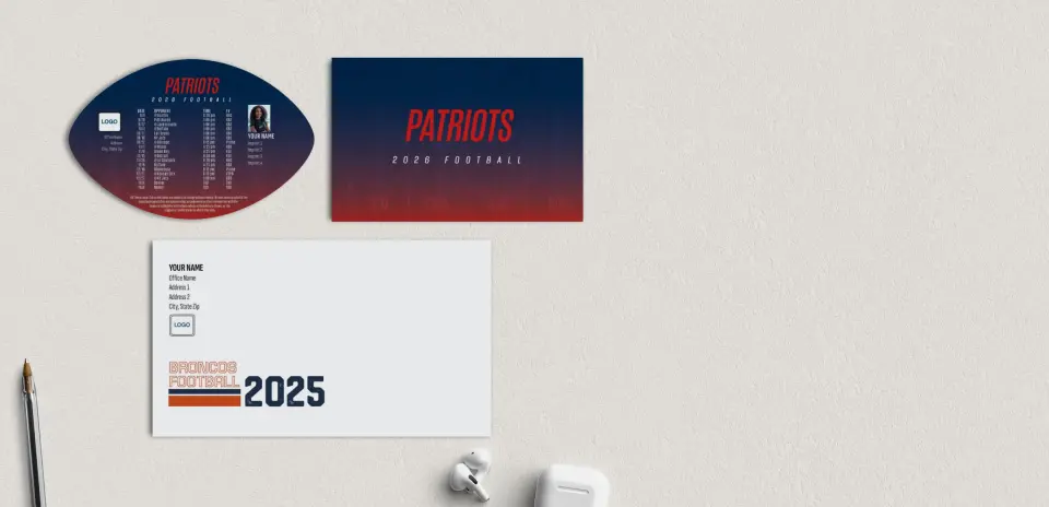 Football Shaped Magnet with Insert