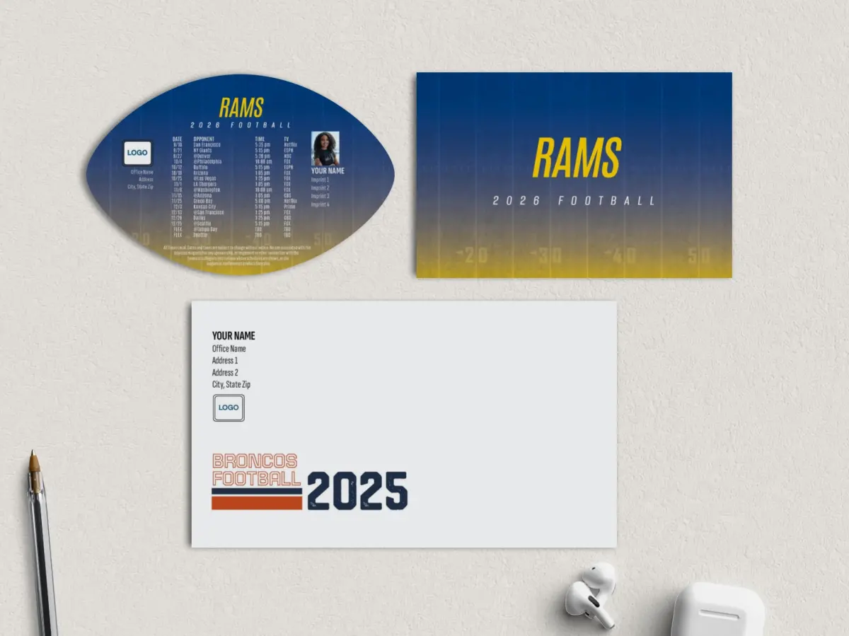 Football Shaped Magnet with Insert