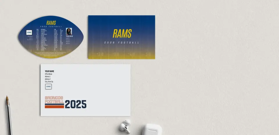 Football Shaped Magnet with Insert
